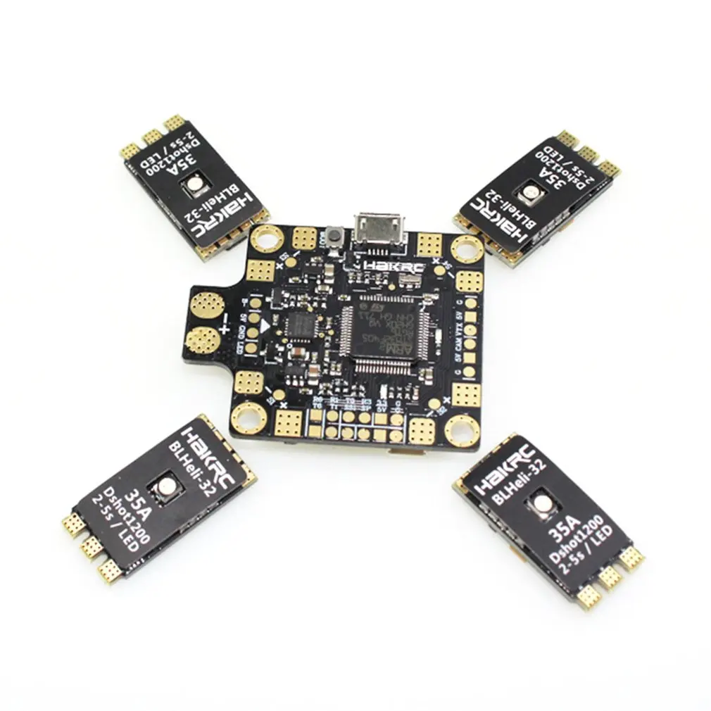 HAKRC PDB F4 Контроллер полета Betaflight OSD с 4 в 1 BLHeli 35A ESC для радиоуправляемого дрона FPV гоночные запчасти аксессуар