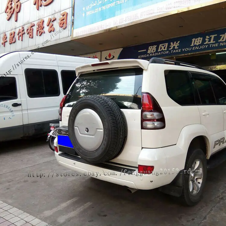 For Toyota Prado Fj120 J120 2003-2009 1pcs With Led Unpainted Wing Spoiler Car modification Car accessories