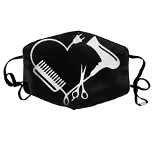 1Pcs Face Masks Hairdressers Fashion Print Masks Reusable Washable Mask Cotton Mouth Face Masks New 2021 Mascarillas Lavables