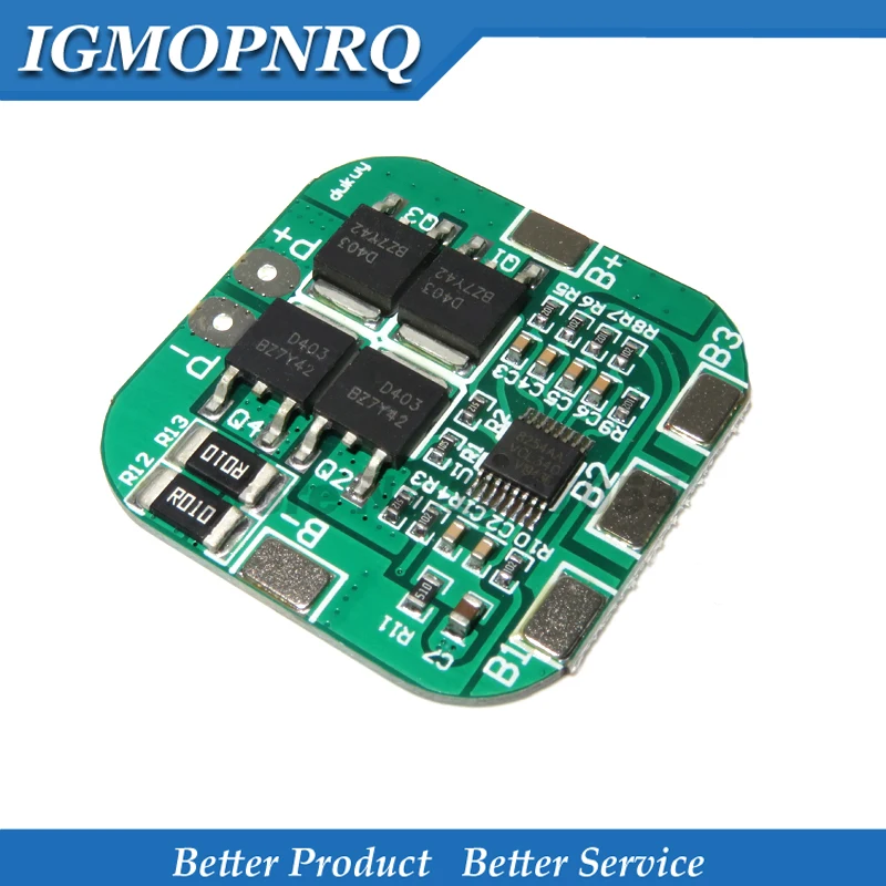 4S 14.8V / 16.8V 20A Picco Li-Ion Bms Pcm Bordo Di Protezione Della Batteria Bms Pcm Per Il Litio Licoo2 Limn2O4 18650 Li Batteria
