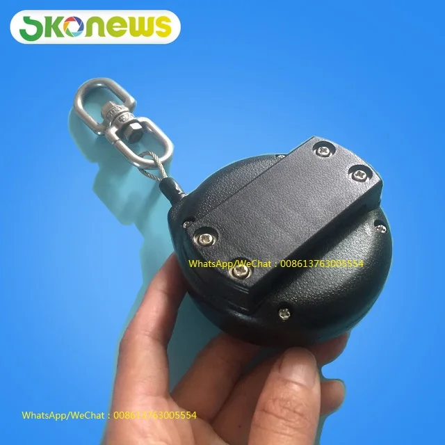 10 pcs stainless steel tool Protection anti-drop system steel cord loaded retractable tool lanyard
