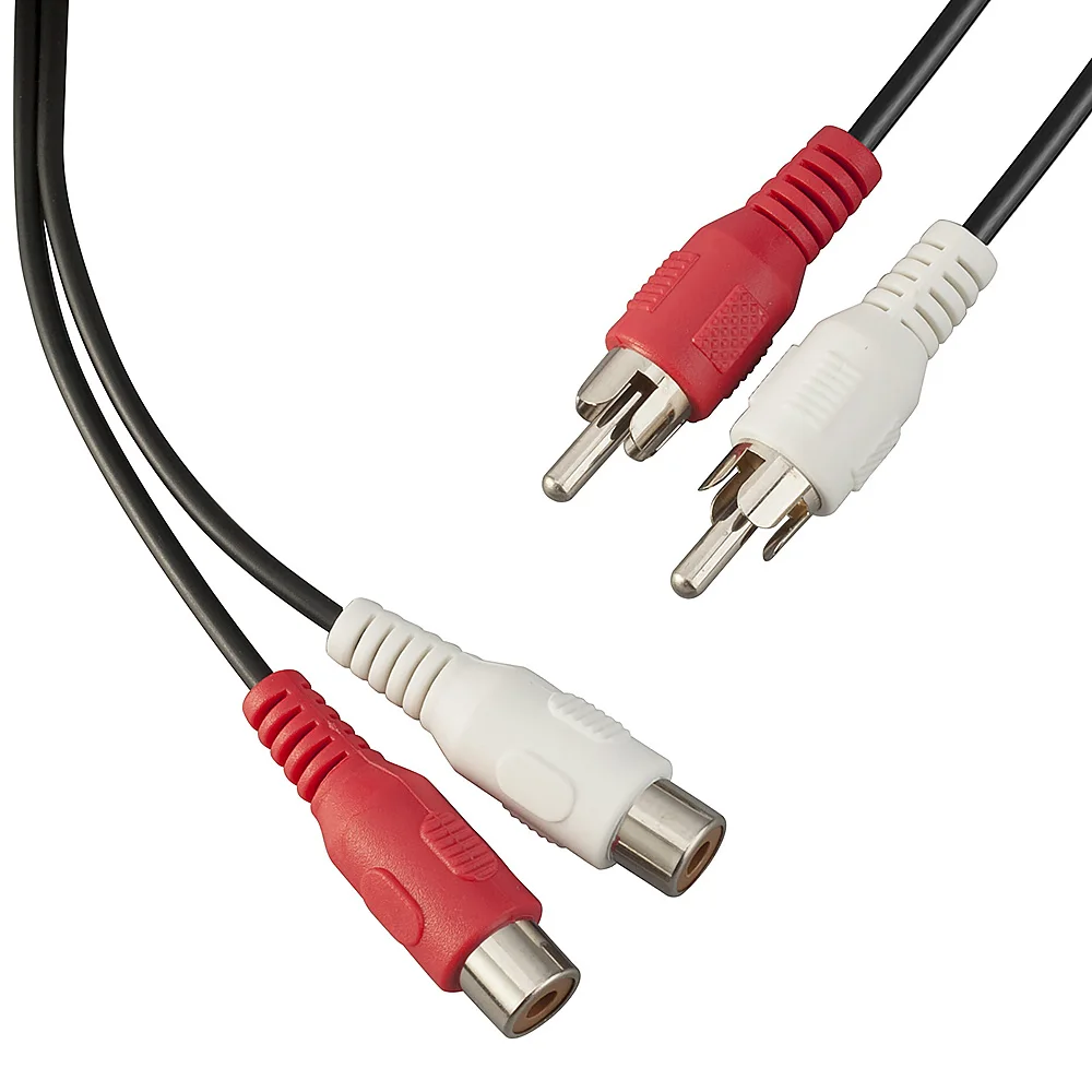 Удлинительный кабель GREATLINK AV RCA стерео аудио 2RCA папа-2RCA Женский красный/белый