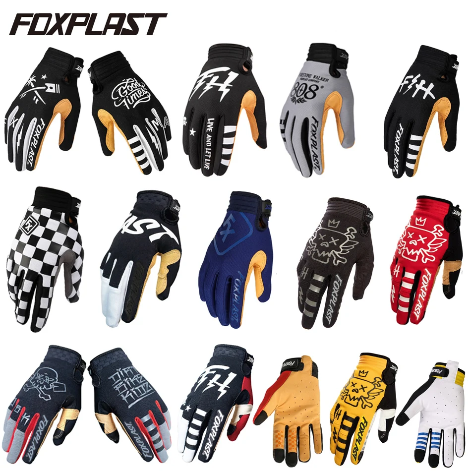 Дышащие мужские и женские велосипедные перчатки FOXPLAST спортивные мотоциклетные