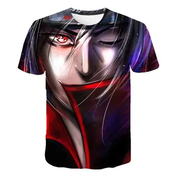 

Summer New Japan Anime Naruto Uchiha Payne 3D T Shirt Male O-Neck Cartoon Tee Tops Men/Women Cool Harajuku Clothes