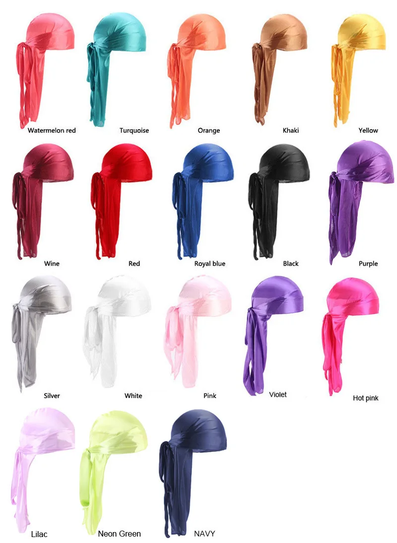 Durag Feminina Laranja Fluorescente