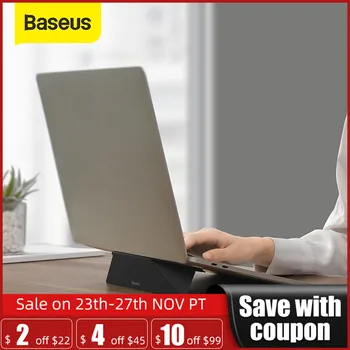 

Baseus Foldable Laptop Stand for MacBook Air Pro Adjustable Aluminum Laptop Riser Portable Notebook Stand Ultra Thin Book Stand