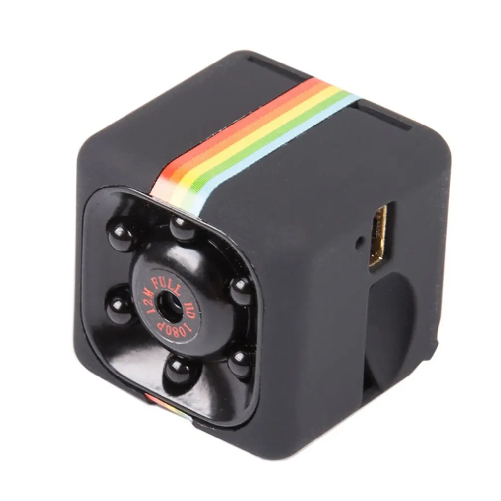 SQ11 мини камера HD 960 P/1080 P датчик ночного видения Видеокамера движения DVR микро камера Спорт DV видео маленькая камера - Цвет: Черный
