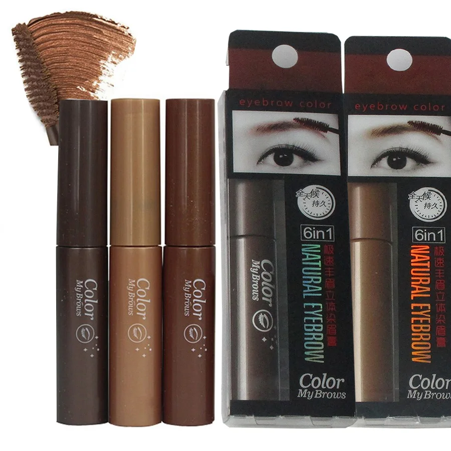 3 цвета стойкий тинт для бровей усилитель тушь ресниц крем макияж темно