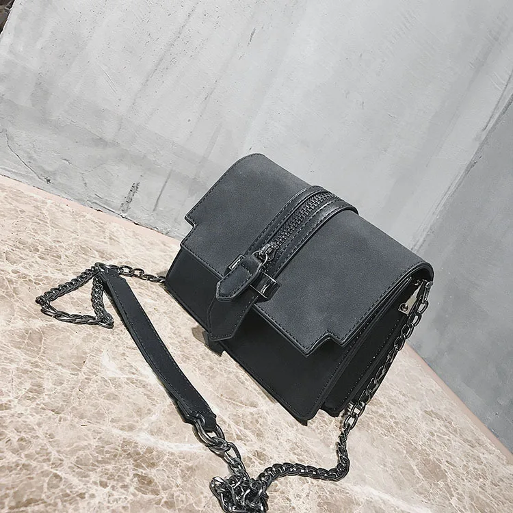 

JIULIN high-quality Korean version of Joker matte retro slung shoulder small square bag women handbag