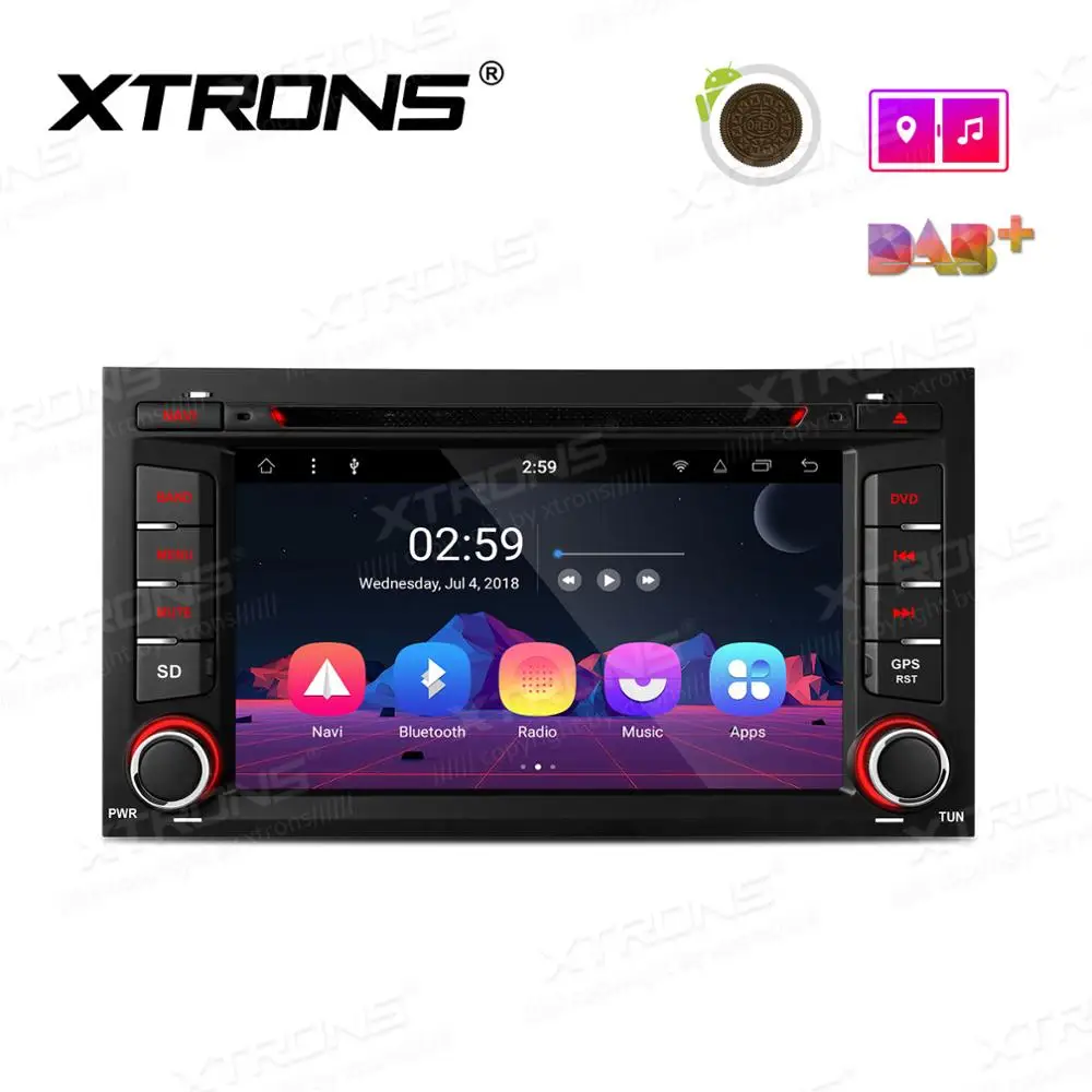 Best XTRONS 7" Android 8.1 Radio Car Stereo Smart Multimedia DVD Player GPS OBD WIFI DAB for Seat Leon 2013 2014 2015 2016 2017 2018 0