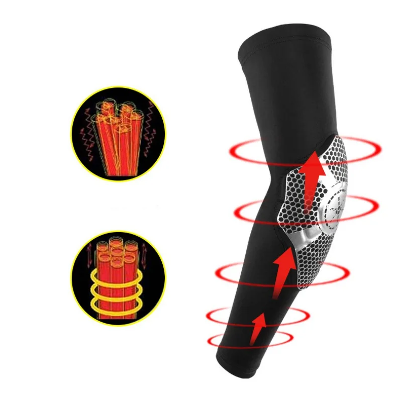Breathable Long Elbow Joint Wristbands Basketball Baseball Arm Guards Outdoor Hiking Riding Football Sports Safety Supplies