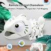 High Simulation Chameleon 2.4G Remote Control RC Robot With Light Sound Effect Tail Swing Extendable Tongue Intelligent Animal 1