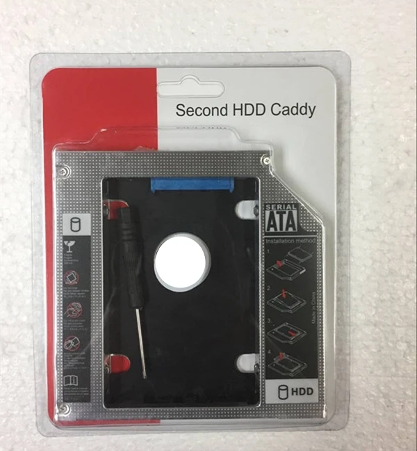 Переходник 12 7 мм SATA для установки второго жесткого диска HDD SSD Caddy адаптер Lenovo G500