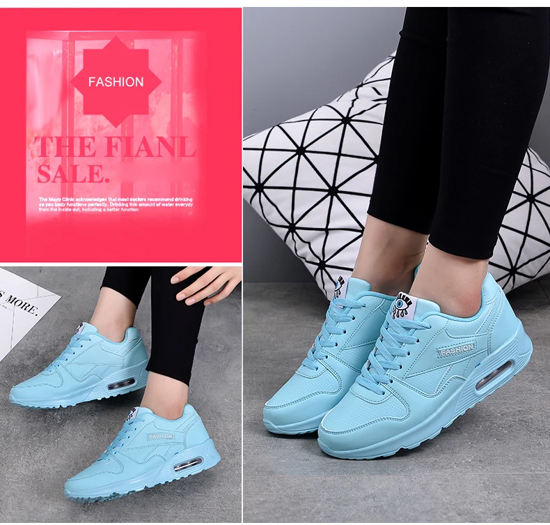Зимняя модная повседневная обувь; кожаная обувь на платформе; женские кроссовки; женские белые кроссовки с воздушной подушкой; легкий светильник; Chaussure