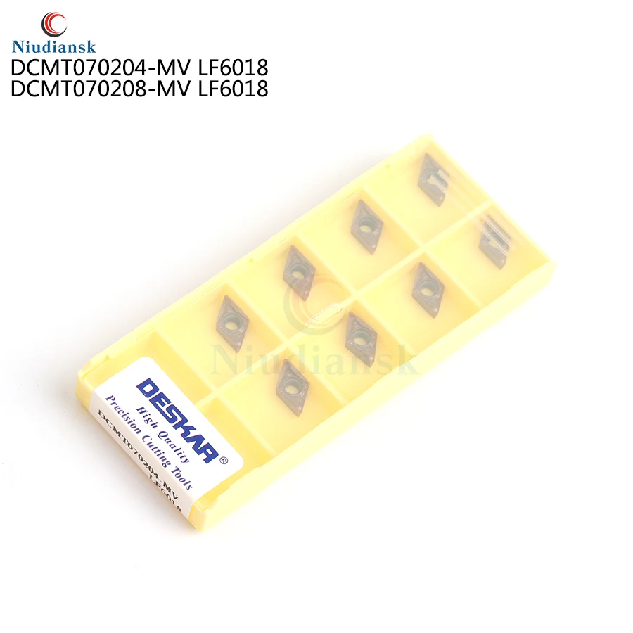 100% Оригинальный DCMT070204 MV DCMT070208 LF6018 CNC поворотный инструмент карбид токарного