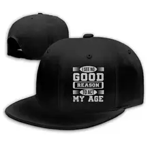 Я заметить, что у нас нет оснований действовать моего возраста Unisex Snapback Flat Bill Бейсбол Кепки черный