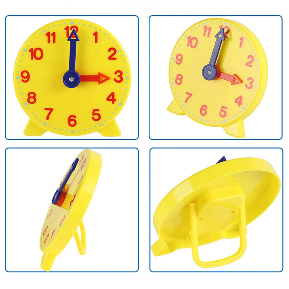 10 см, две указки, часы, модель, детская игрушка, для раннего обучения, время, Монтессори, математические игрушки, учитель, снаряжение, часы, подарок для ребенка