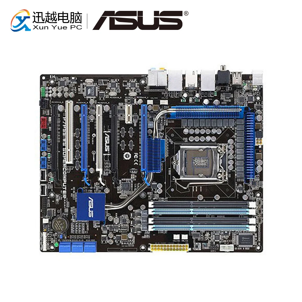 

Asus P7P55 WS Supercomputer Desktop Motherboard P55 Socket LGA 1156 For Core i7 i5 i3 Duo DDR3 16G ATX Original Used Mainboard