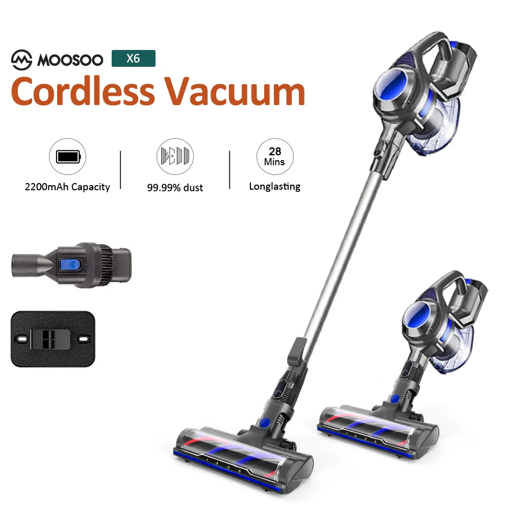 MOOSOO Cordless Stick Vacuum Cleaner 