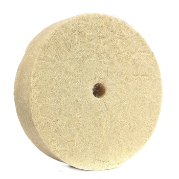 

100x25mm 4inch Jewelry Polishing Buffing Wheel Wool Felt Polish Polisher Disc Pad