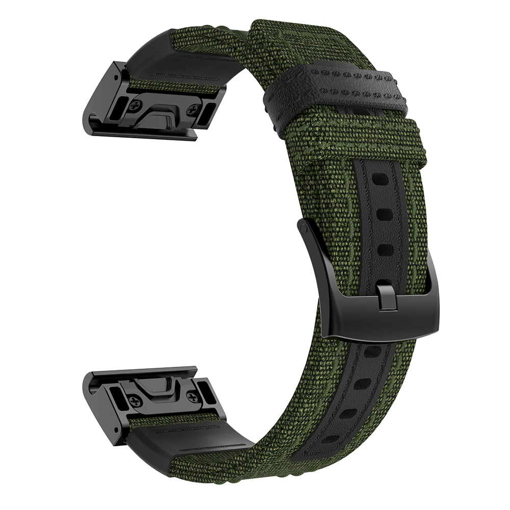 Для Garmin Fenix 6X 5X PLUS 3 3hr Смарт-часы нейлоновый браслет Быстросохнущий ремешок 22 26 мм