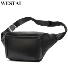 WESTAL, Мужская поясная сумка, Мужская поясная сумка, ремень, мужская кожаная поясная сумка, овечья кожа, для телефона, набедренная сумка для мужчин, для путешествий, банан, поясная сумка