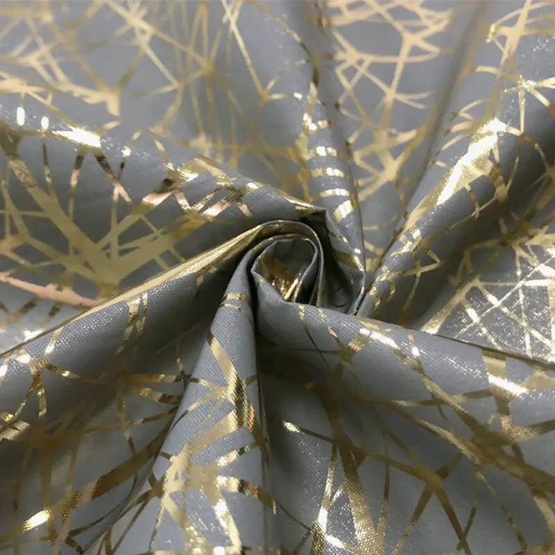 gold stripe Новинка 100*140 см светоотражающая ткань очаровательные буквы перо узор цветная ткань для DIY рюкзак для одежды светится в темноте - Цвет: gold stripe
