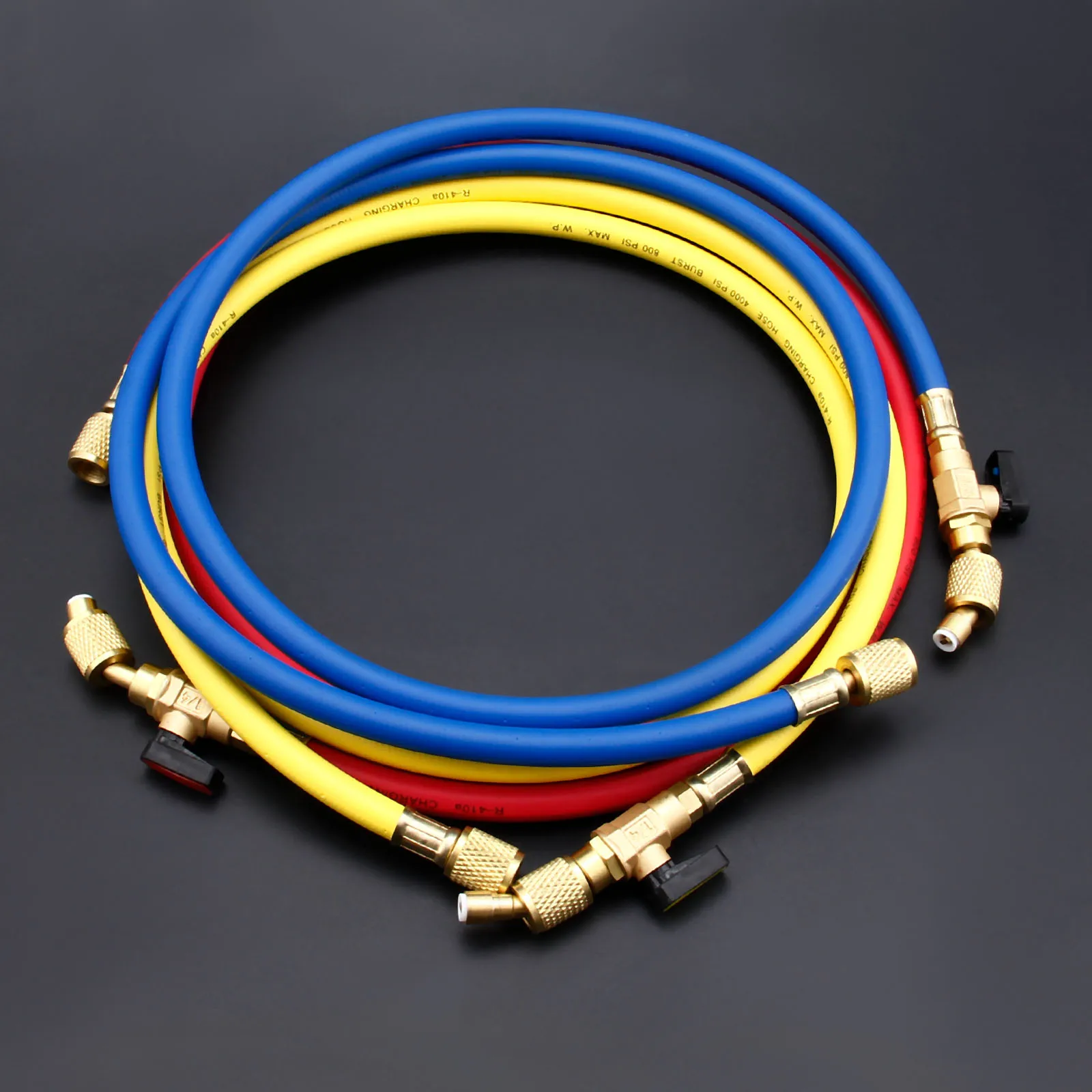 3 шт. R134A AC зарядный шланг/w шаровые краны R410A хладагент шланг с сильными