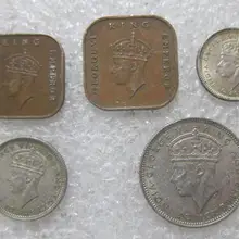 5 шт. б/у английские малая монеты оригинальные не Циркулирующие