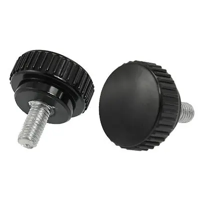 

Replacement Handwheel Part 8mm Male Thread Knurled Grip Knob 2 Pcs