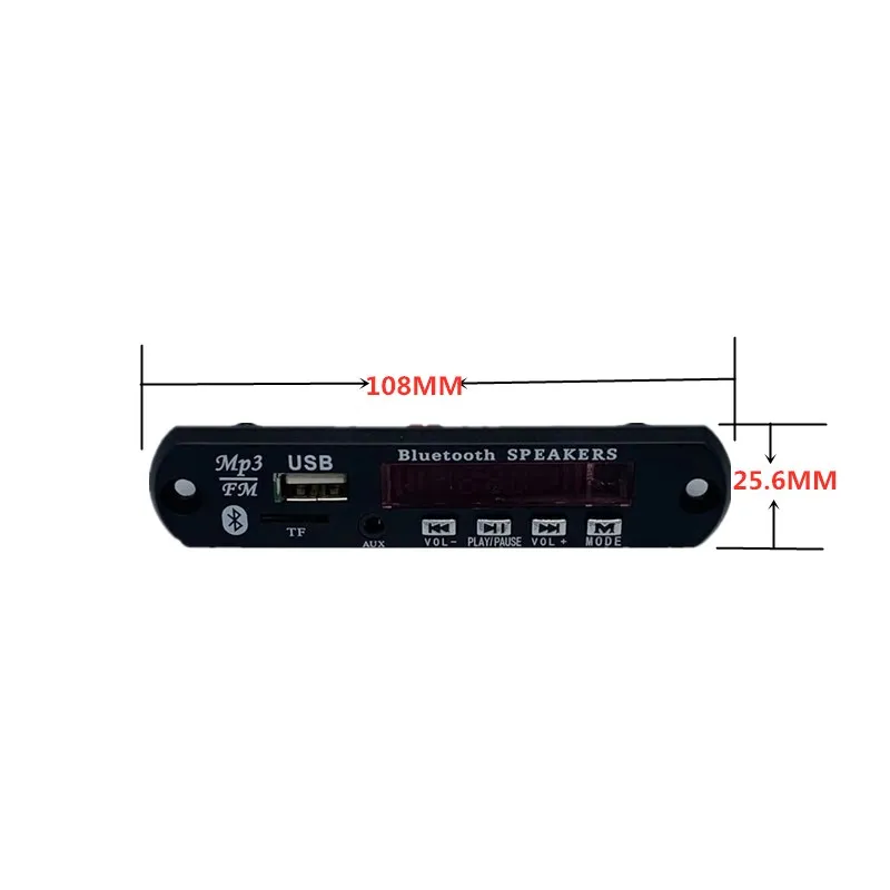 12V Bluetooth5.0 MP3 декодирующая плата модуль Беспроводной в машину с USB, туманный распылитель, MP3 проигрыватель TF слот для карт/USB/FM радио/пульт дистанционного декодирующая плата модуль