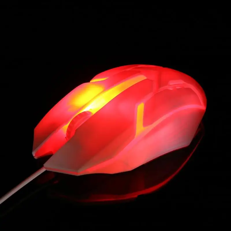 USB RGB проводная мышь 1200 dpi оптическая маленькая игровая мышь 3 кнопки легкая эргономичная универсальная компьютерная периферийная
