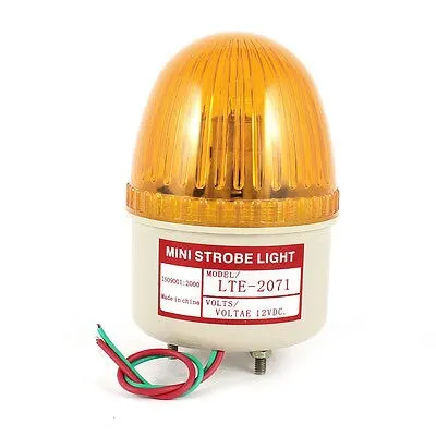 Промышленный DC 12V светодиодный аварийный свет вспышки Предупреждение льная лампа желтый LTE-2071