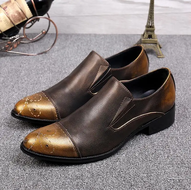 

luxury brand mens pointed toe dress shoes flats borgues carved oxford shoes for men fashion office and party dress shoes
