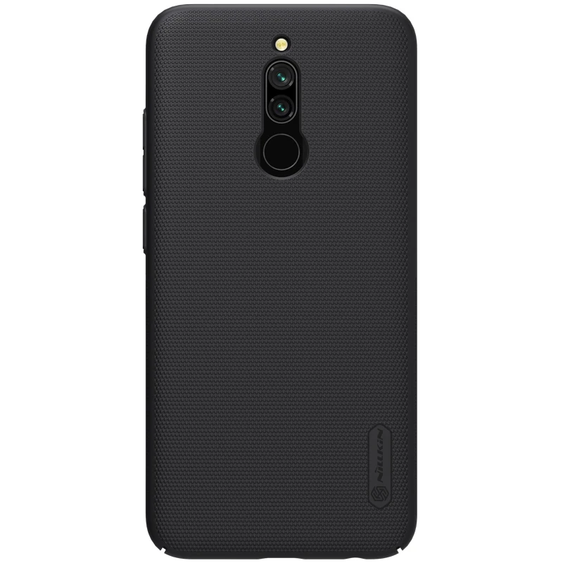 Для Xiaomi Redmi 8 чехол Nillkin Super Frosted Shield жесткий матовый ультра тонкий чехол-накладка для Xiaomi Redmi 8 Nilkin чехол для телефона - Цвет: Черный