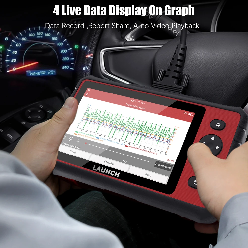 Считыватель кодов OBD2 LAUNCH X431 профессиональный инструмент для диагностики