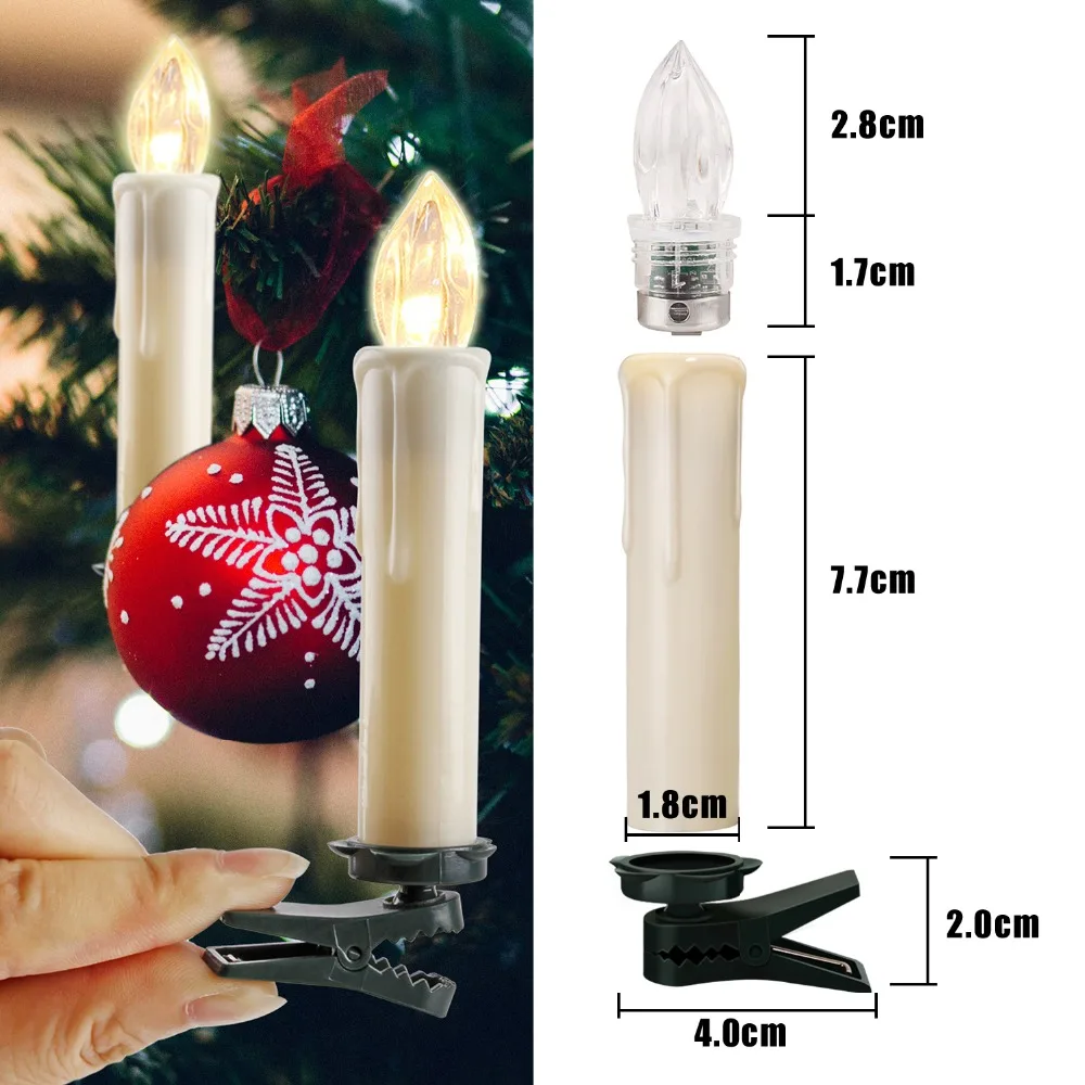 20/30/50 pcs Led Candle Light Wireless Remote Control warm white Lamp for  Halloween Christmas Party Wedding Home Decoration - AliExpress