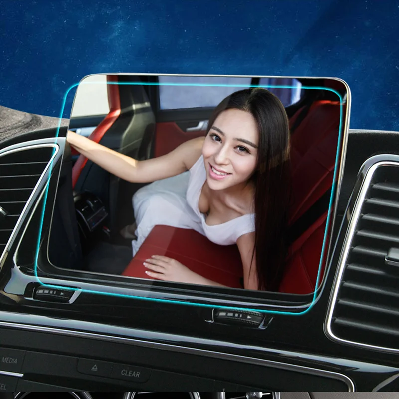Pano navigasyon membran dekorasyon şerit etiket Benz için GLE W166 coupe c292 350d amg GLS X166 sınıf aksesuarları Pano navigasyon membran dekorasyon şerit etiket Benz için GLE W166 coupe c292 350d amg GLS X166 sınıf aksesuarları