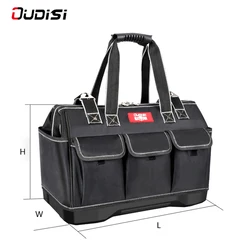 Bolsa de herramientas de electricista, bolsa de almacenamiento resistente al desgaste, impermeable, 1680D Oxford, 13/16/18/20in