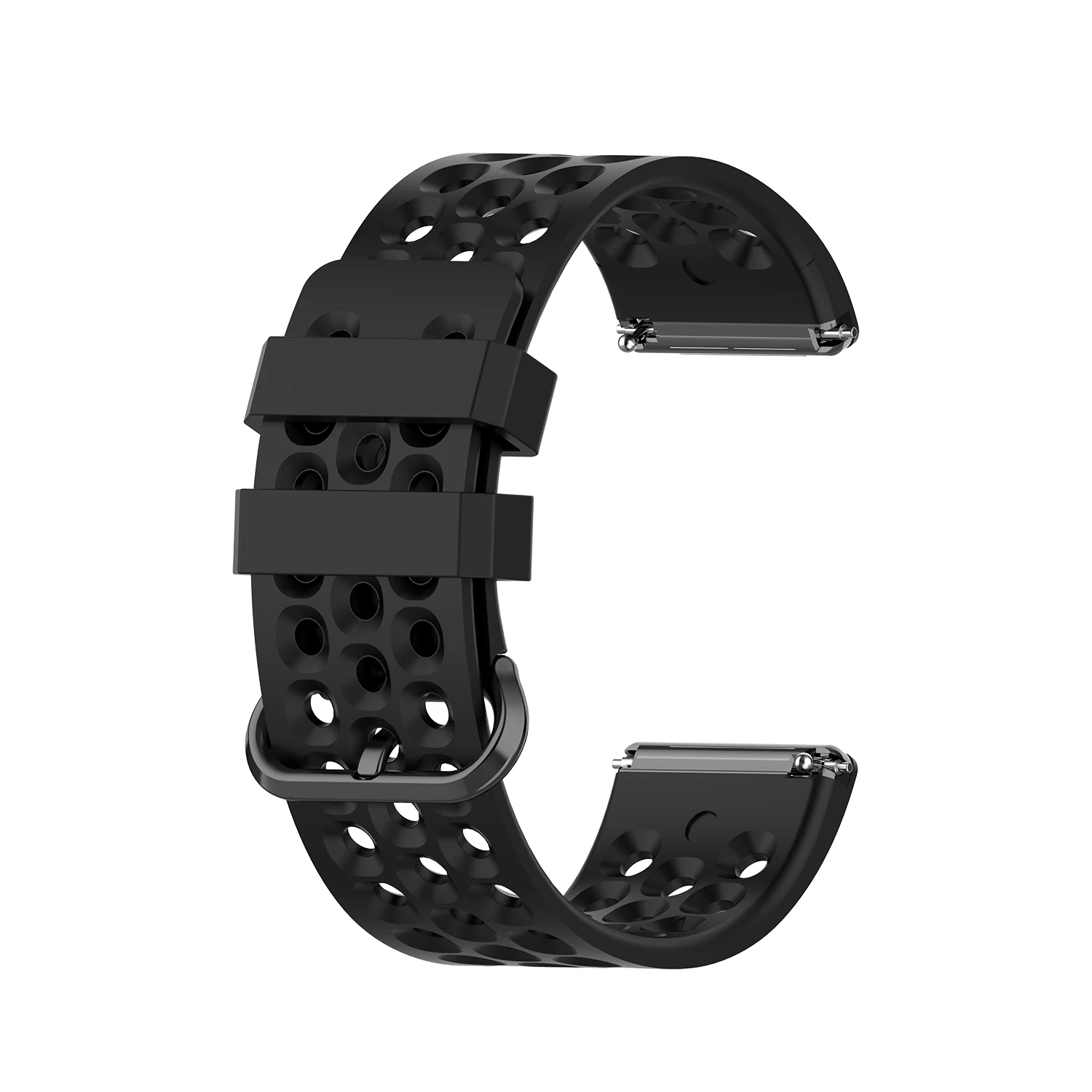 Black Мягкий силиконовый ремешок для Fitbit Versa 2/Versa Lite Смарт-часы браслет Сменные аксессуары Correa Новинка - Цвет: Black