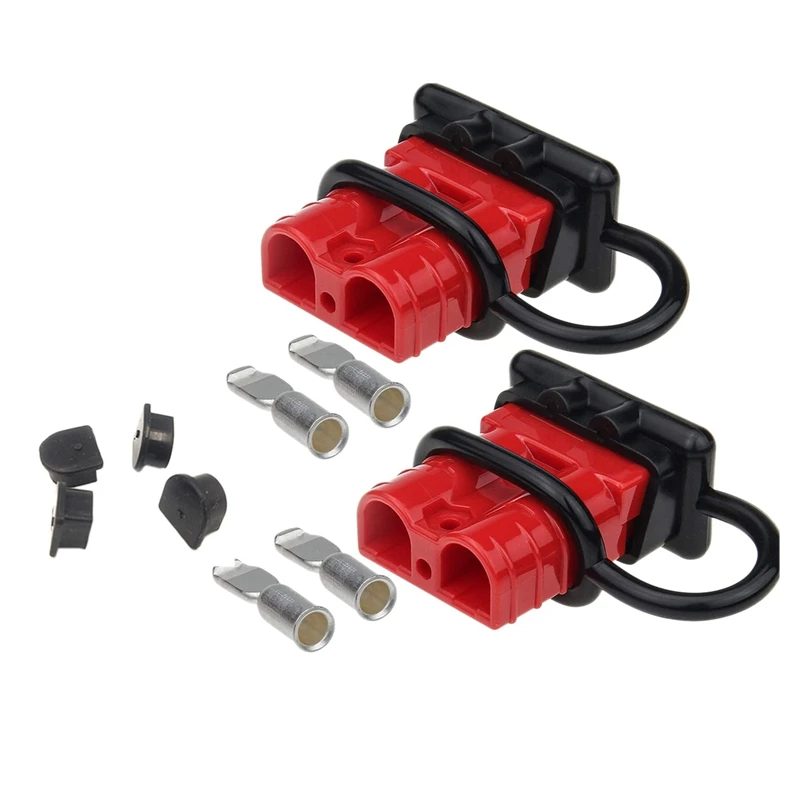 Conector de batería de calibre 6 10, 2 piezas/desconexión de 50A, 12 36V, Cable de puente de batería, Kit de conector de enchufe rápido de batería|Conectores y cables de batería| - AliExpress
