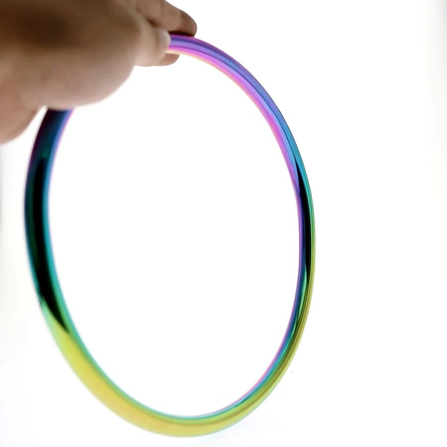 Rainbow Basic Stainless Steel Japanese Shibari Ring Suspension Bondage Gear Accessories Chastity Device BDSM Game Sex Toys 1 5