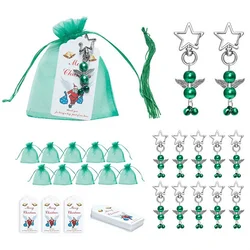 20 piezas DIY para pulseras y collares, Kit de fabricación de joyas, adornos de embalaje, tarjeta de etiqueta colgante para niñas y mujeres, San Valentín y Navidad