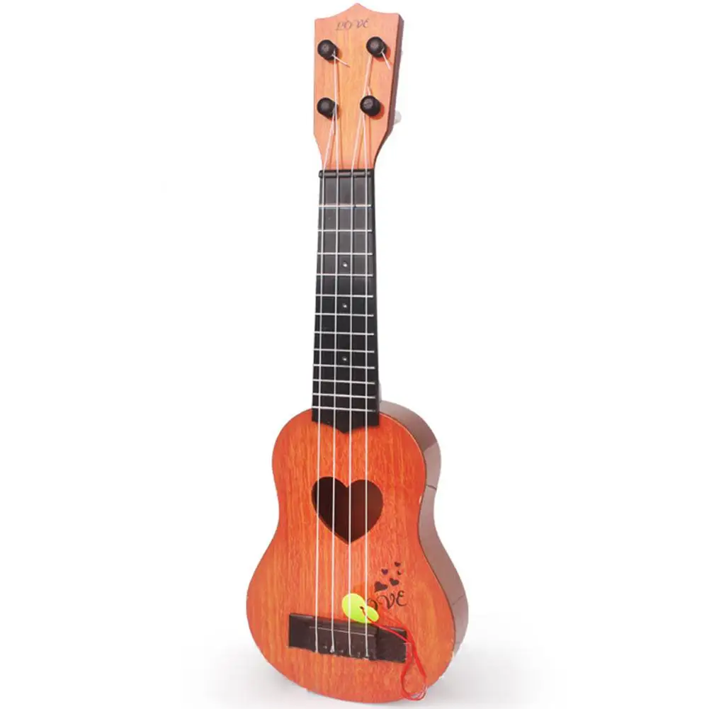 orange Kuulee 4 струны Дети моделирование играемая гитара укулеле Обучающие Музыкальные инструменты игрушка Подарки для начинающих - Цвет: orange