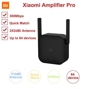 Xiaomi 300M Amplifier Pro WiFi Repeater Network Expander Power Extender Roteador 2 Antenna for Mi Router Wi-Fi Amplificador APP dual band 600mbps mi usb 3 0 wifi amplifier wireless router expander 2 3dbi antenna wi fi booster network signal amplifier mi