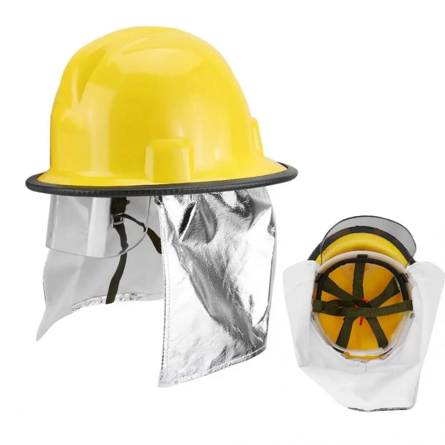 Пожарный защитный шлем с алюминиевой фольгой для предотвращения огнестойкого пикапа желтого цвета