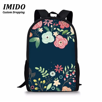 

LALIN Bookbags Children School Bags 3D Colorful Flower Daisy Printing Durable School Backpacks for Students Girls Boys Plecak