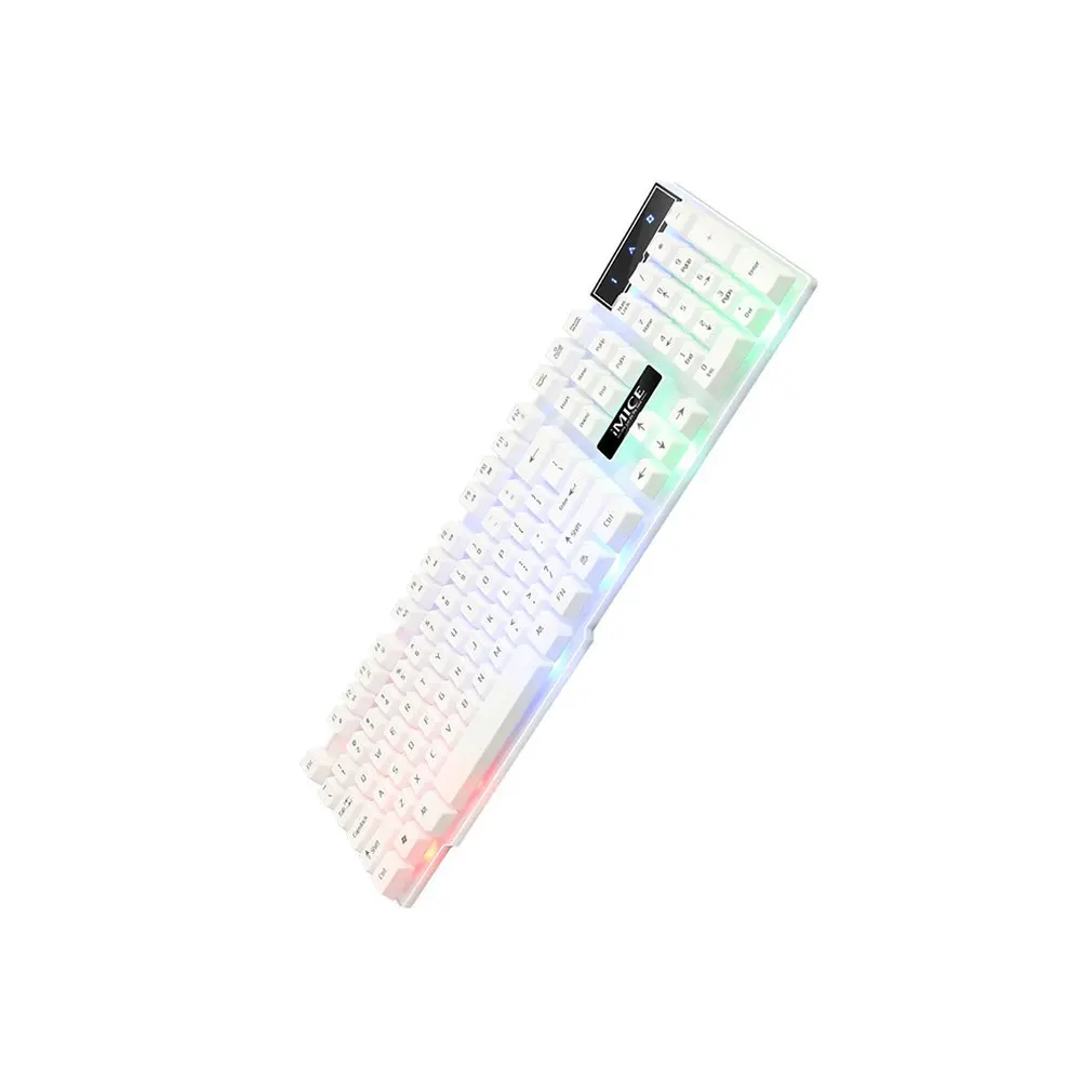 Игровая клавиатура iMice 104 Keycaps механическая с RGB подсветкой игровая наклейкой RU