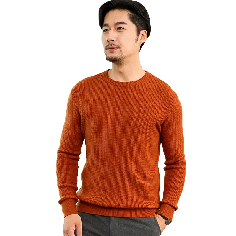 

Smpevrg autumn winter men sweater O-neck long sleeve men pullover knitted sweater men jumper pullover male knit tops soft warm