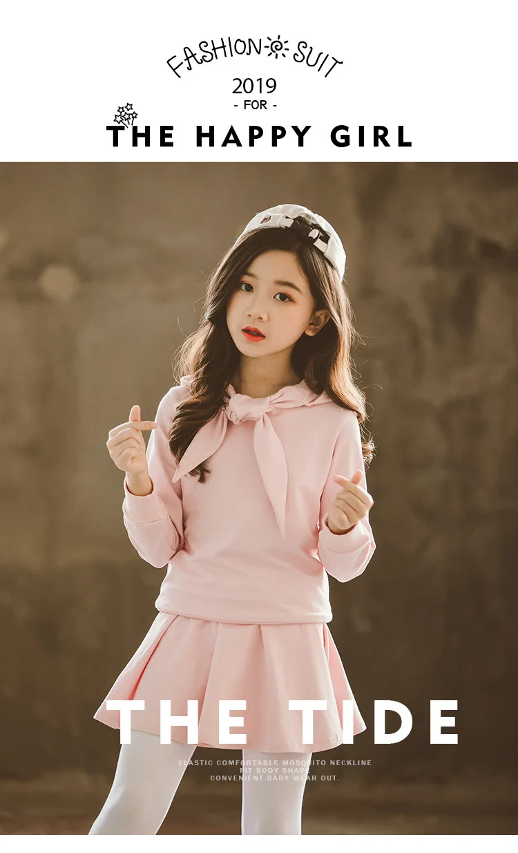 Autumn teen girls clothing sets tracksuits sports large girls children sets sports 4 6 8 years old girls clothes 10 12 year
